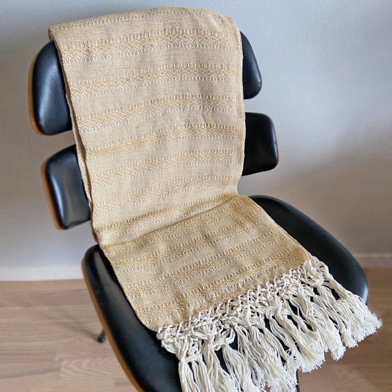 Rebozo tørklæde Emma (Gul/Grå) – Uundgåeligt for mødre!