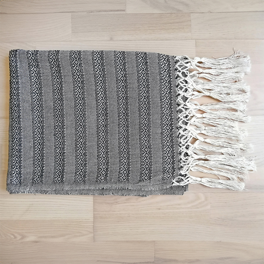 Rebozo tørklæde Emma (Sort) – Uundgåelig for mødre