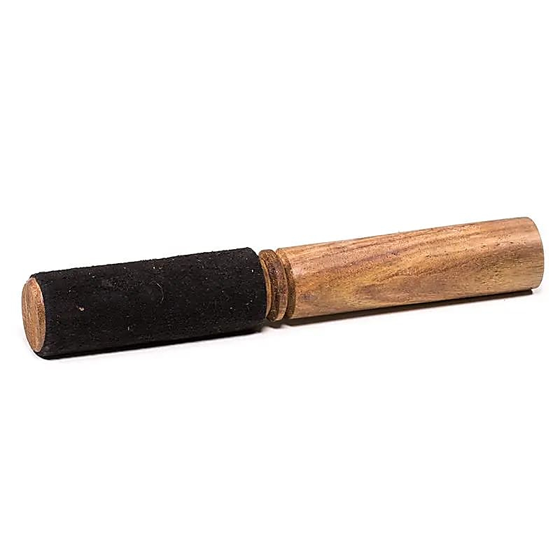 Rubbing stick til syngeskål i ruskind (Sort)