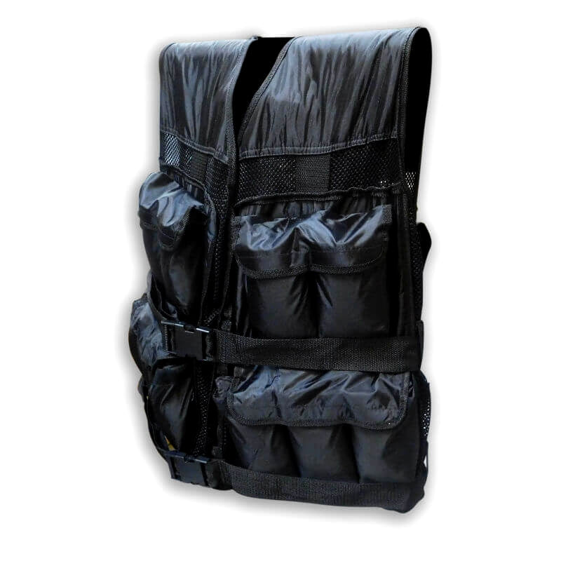 Sort Vægtvest 20 kg - Forbedr din træning med modstand!