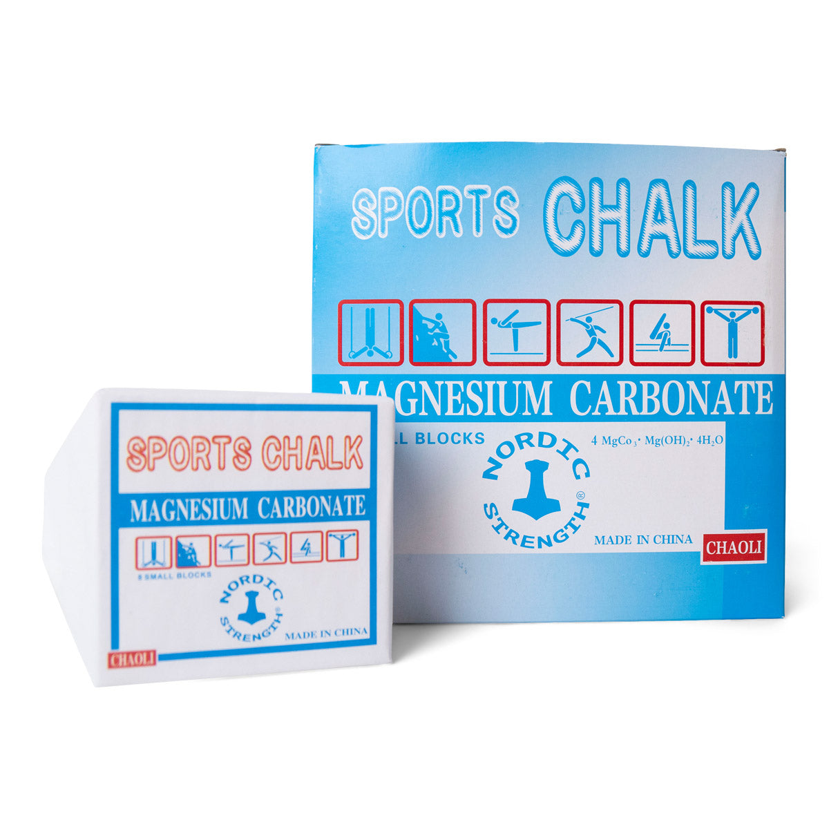 Sportskalk til fitness - Magnesium Carbonat (8 blokke) på udsalg