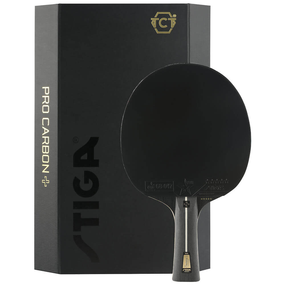 Stiga -  Pro + Bordtennisbat  - Carbon