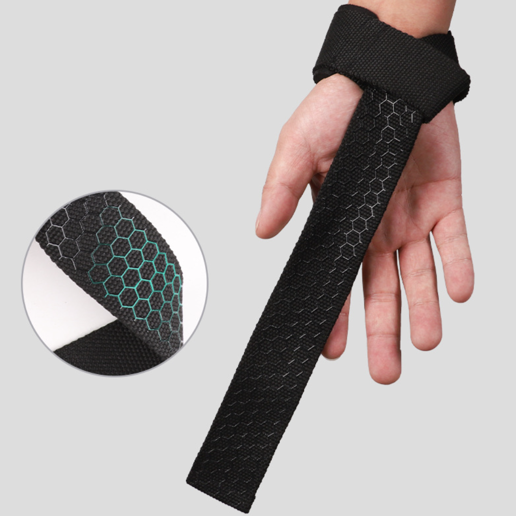 Styrketræningsstraps Pro Model (sort) - Optimer dit løft!
