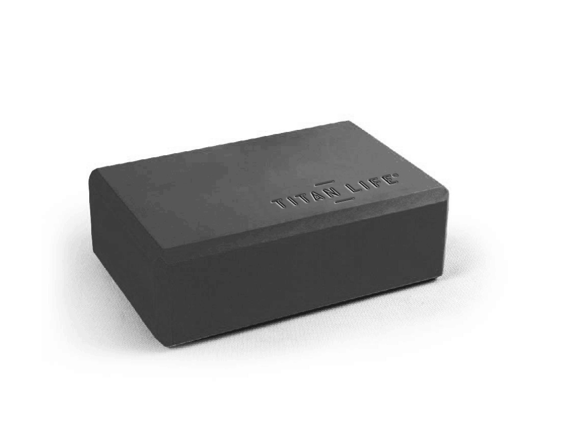 TITAN LIFE Pro Yogablok Sort