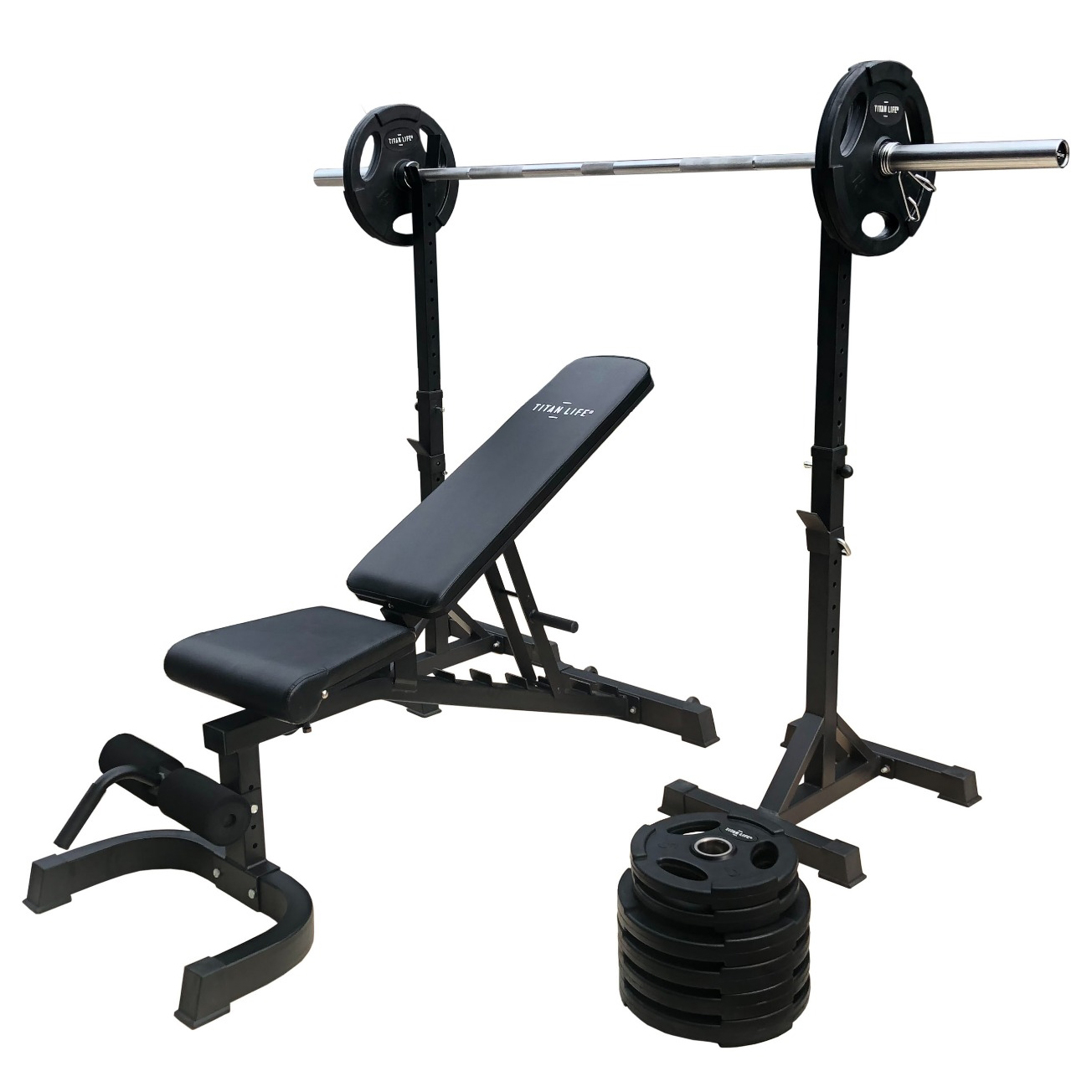 TITAN LIFE 100 kg Vægtsæt til Garage Gym - Fantastisk Tilbud!