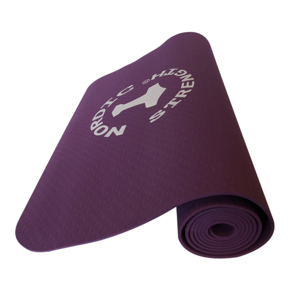 TPE Yogamåtte Lilla 6 mm – Perfekt til yogaøvelser!