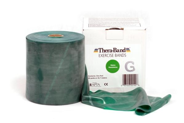 Thera-Band Træningselastik Grøn 45 m – Ideel til Pilates!