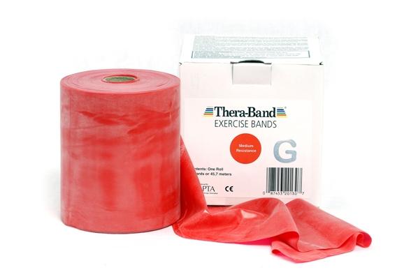 Thera-Band Træningselastik Rød 45 m - Fantastisk Tilbud!