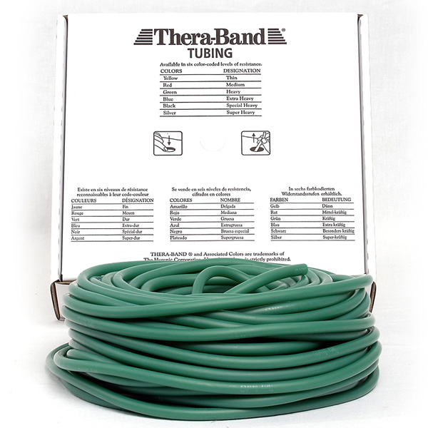 Effektiv Thera-Band Tubing (Grøn - 30,5 m) til Træning