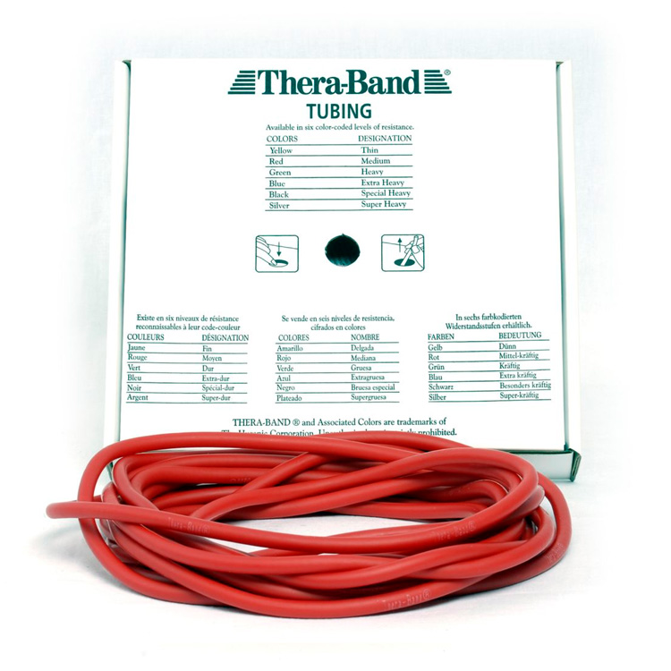 Thera-Band Tubing Level 2 Medium Træningselastik 7,5m