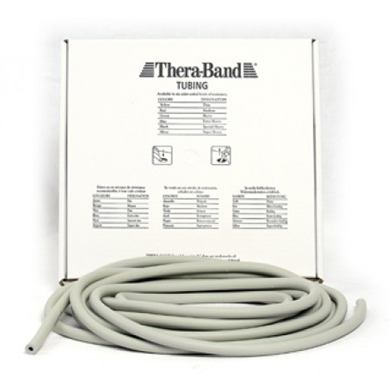 Thera-Band Tubing (Sølv - 30,5 m - Meget hård) Tilbud!