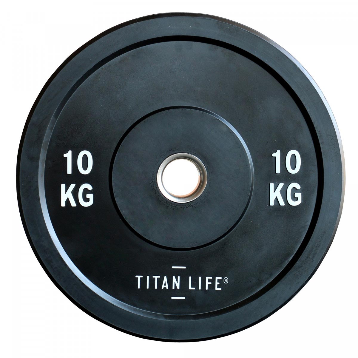 Titan Life 10 kg Gummivægtskive – Robust Træningsudstyr