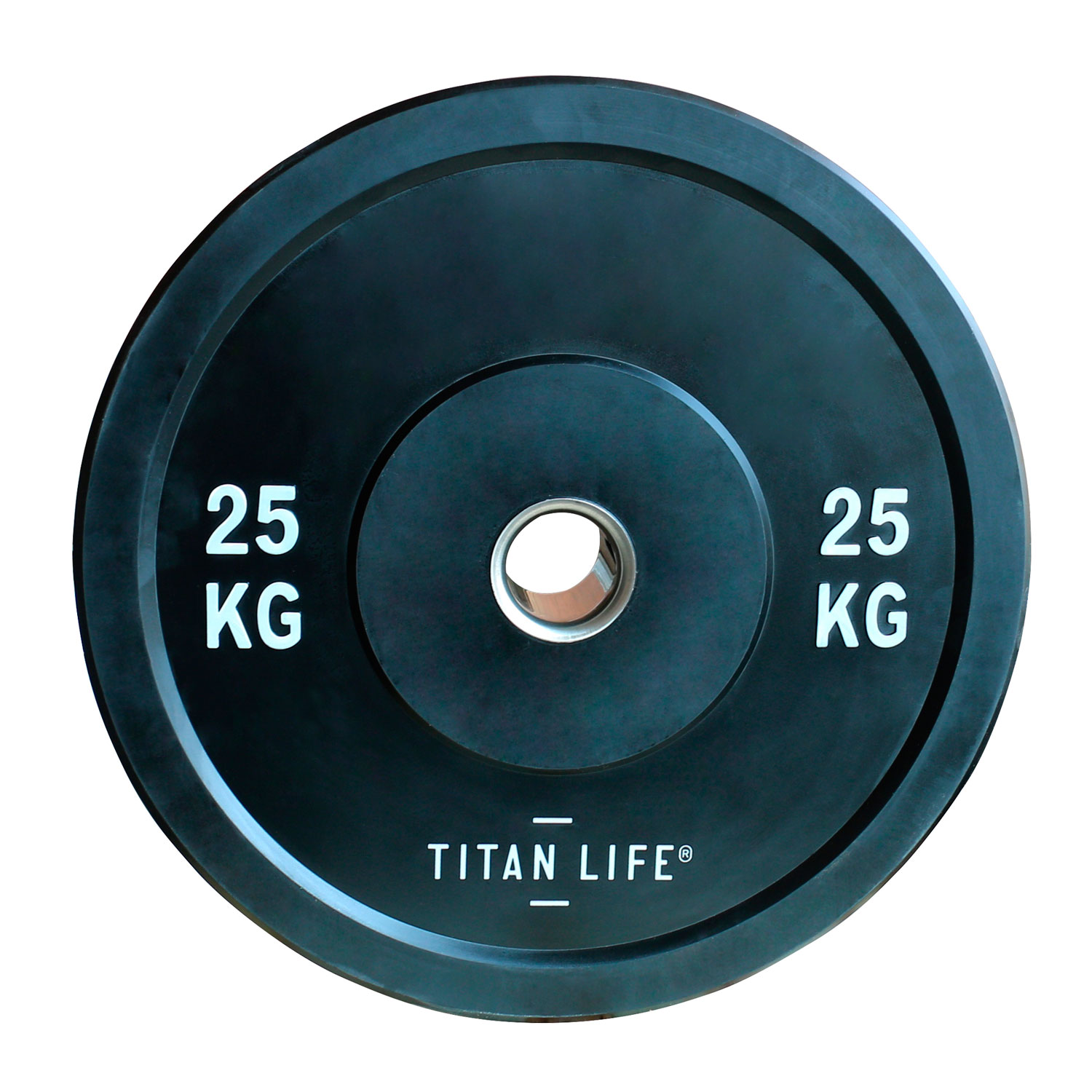 Titan Life 25kg Gummivægtskive - Uundgåeligt Træningsudstyr