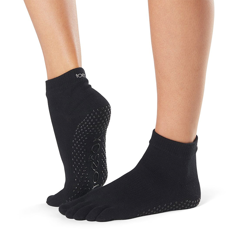Skridsikre ToeSox til Yoga & Pilates – Sort Kvalitet