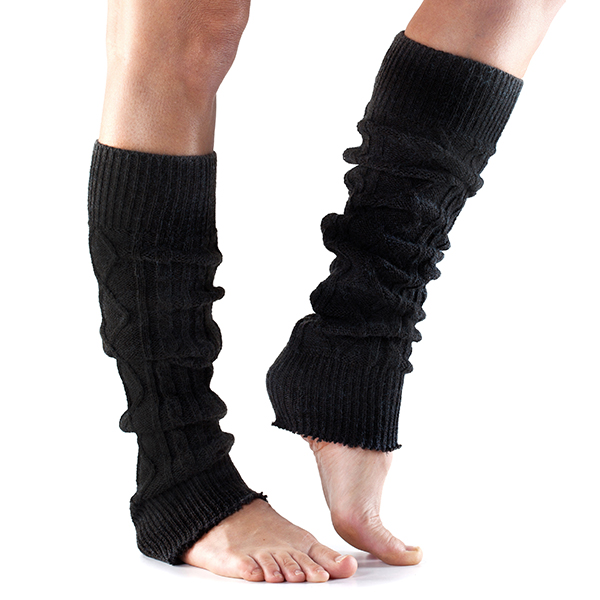 Toesox Knæhøje Legwarmers (Sort) – Uundgåeligt Tilbud!