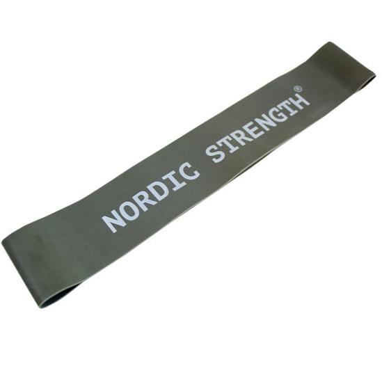 Hård grå træningselastik fra Nordic Strength - Styrke 4/5