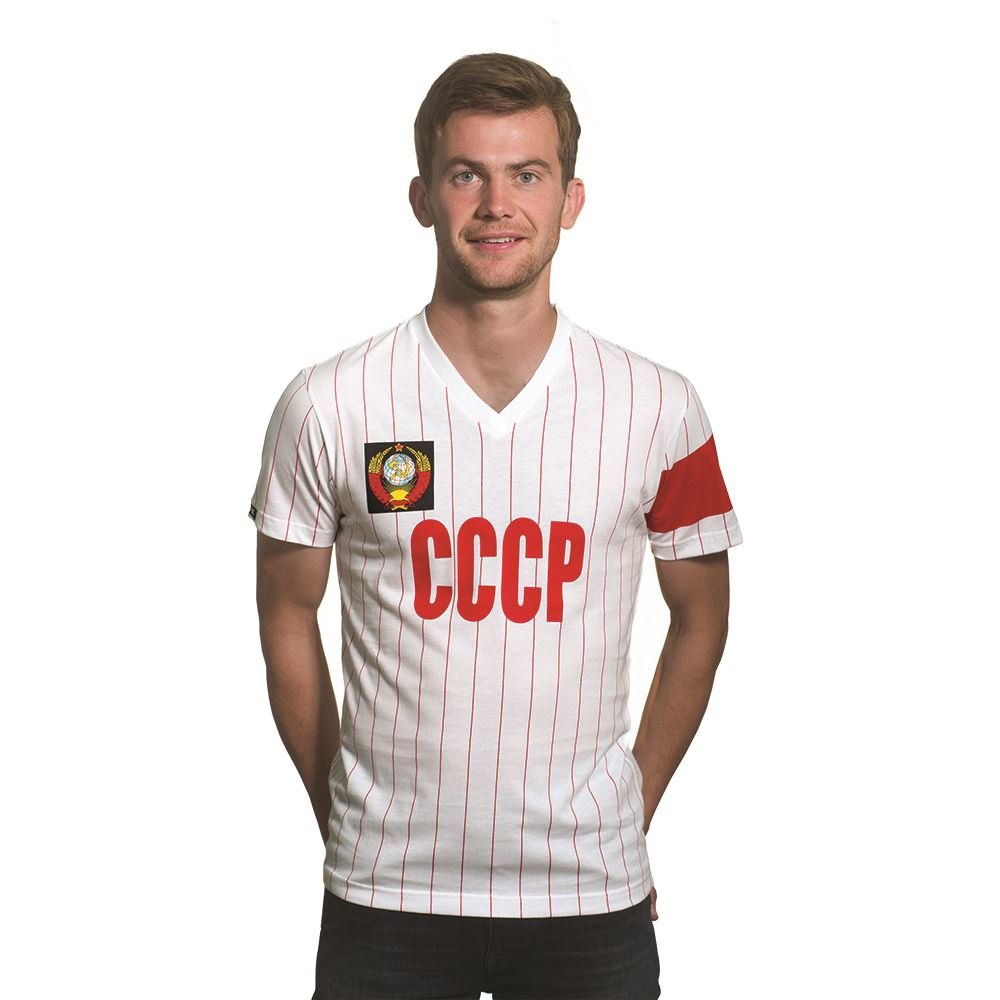 USSR CCCP captain v-neck t-shirt - mens-L
