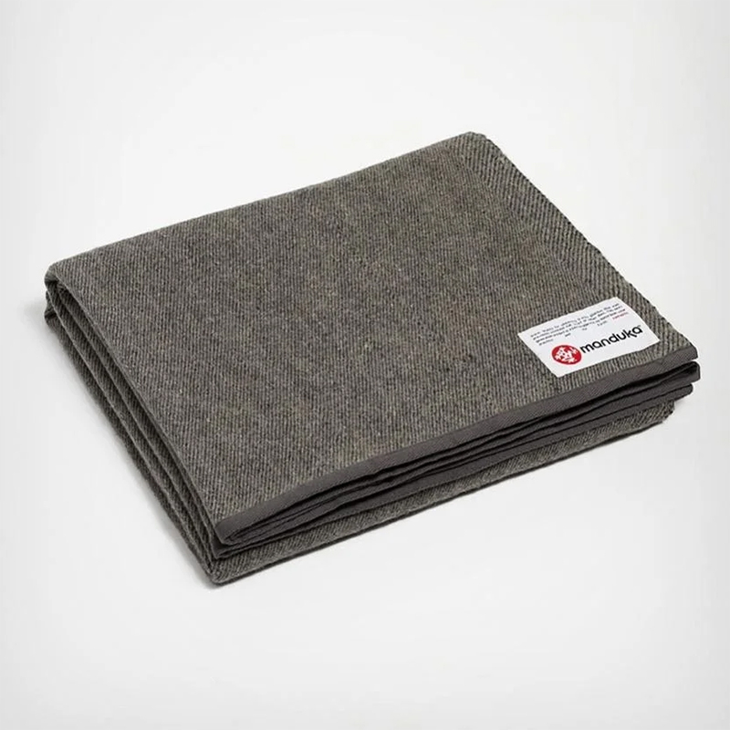 Uld yogatæppe, Genbrugsfibre (Sediment/Grå)