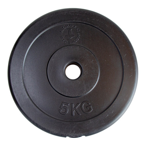 Hård plast vægtskive 5 kg – fantastisk tilbud!