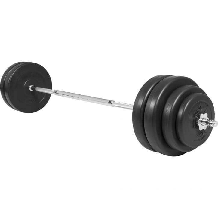 Fleksibelt vægtstangssæt i sort (60 kg) – Fantastisk tilbud!