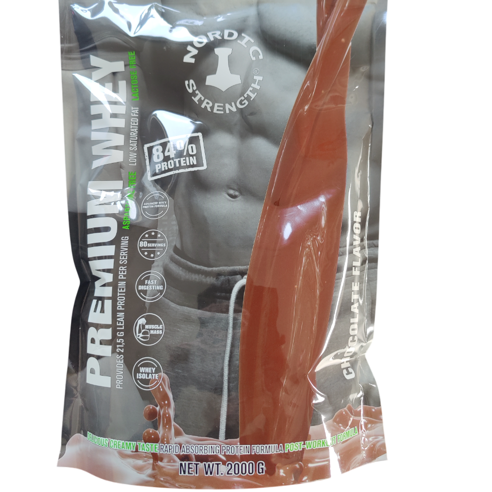 Whey Proteinpulver Chokolade (2000 g) - Spar op til 10%!