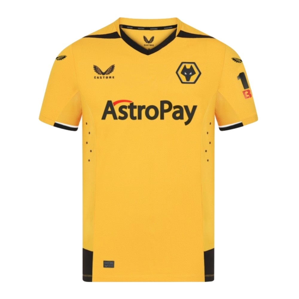 Wolverhampton Hjemme Trøje 2022/23 - Autentisk med Sponsor