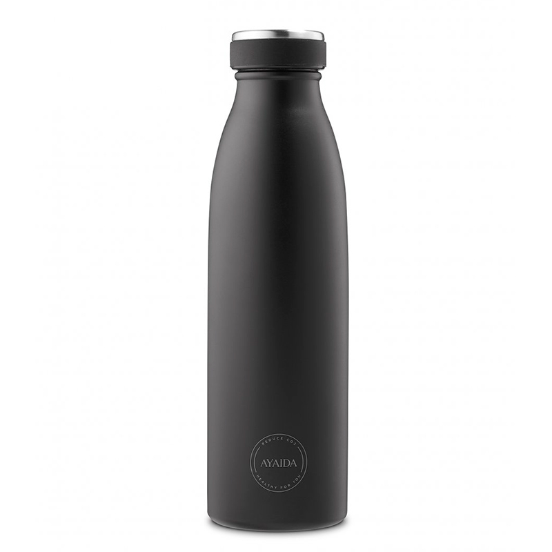 AYA&IDA 500 ml drikkeflaske – Sort til træning og hverdag
