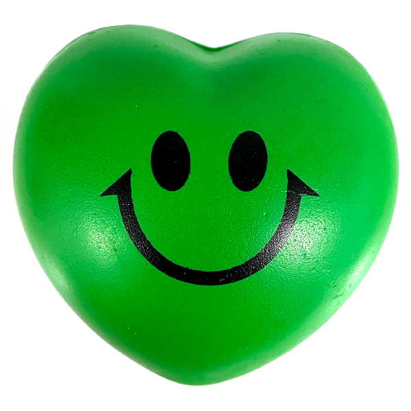 Grøn hjertebold til stressreduktion – perfekt til afslapning!