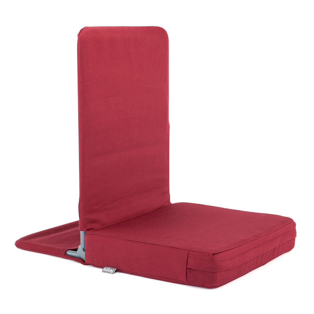 XL Gulvstol til Meditation - Elegant Bordeaux Design