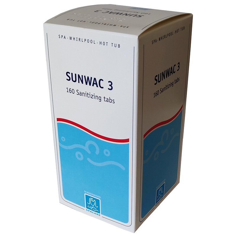 Chlortabletter til pool - SunWac 3 (160 stk) på tilbud!