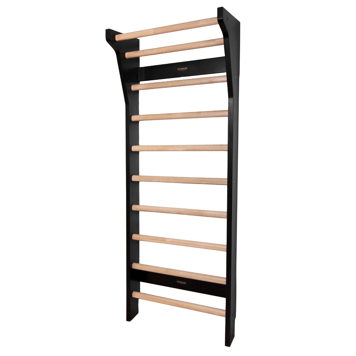 FitWood TAIMI MINI Ribbe Sort med Birk Trin - Fantastisk Kvalitet