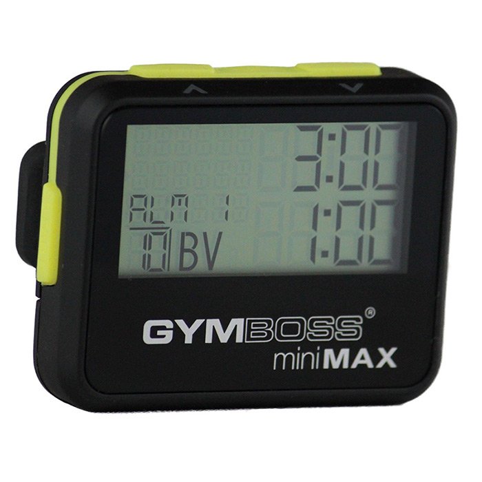 Gymboss miniMAX intervaltimer (Sort/Gul) - Træningstilbud!
