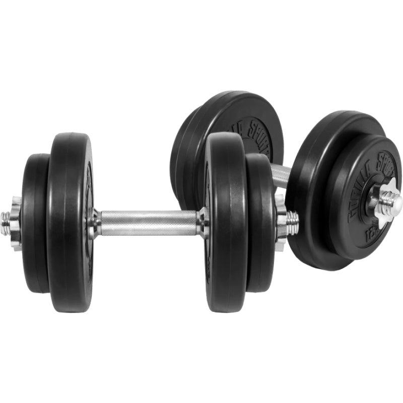 Justerbart håndvægt sæt 20 kg til hjemmetræning!