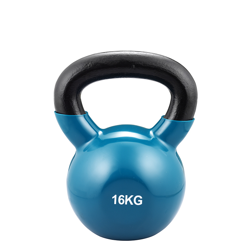 Kettlebell 16 kg i Vinyl – Styrketræning til hjemmebrug!