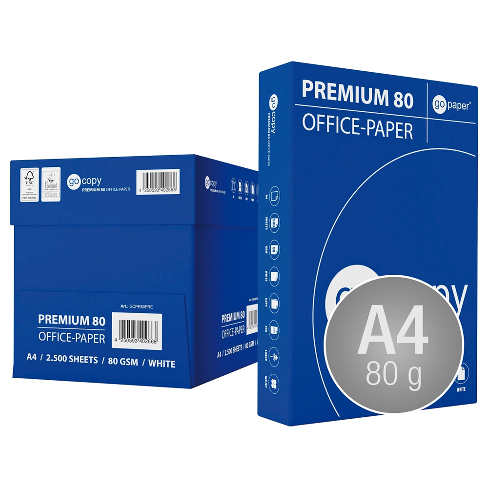 Kopipapir A4 80g - 500 stk til kontoret på tilbud!