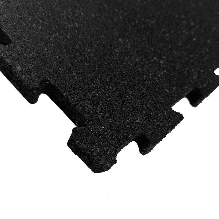 Odin Pro Puzzle Gummigulv 500x500mm - Sort Tilbud!