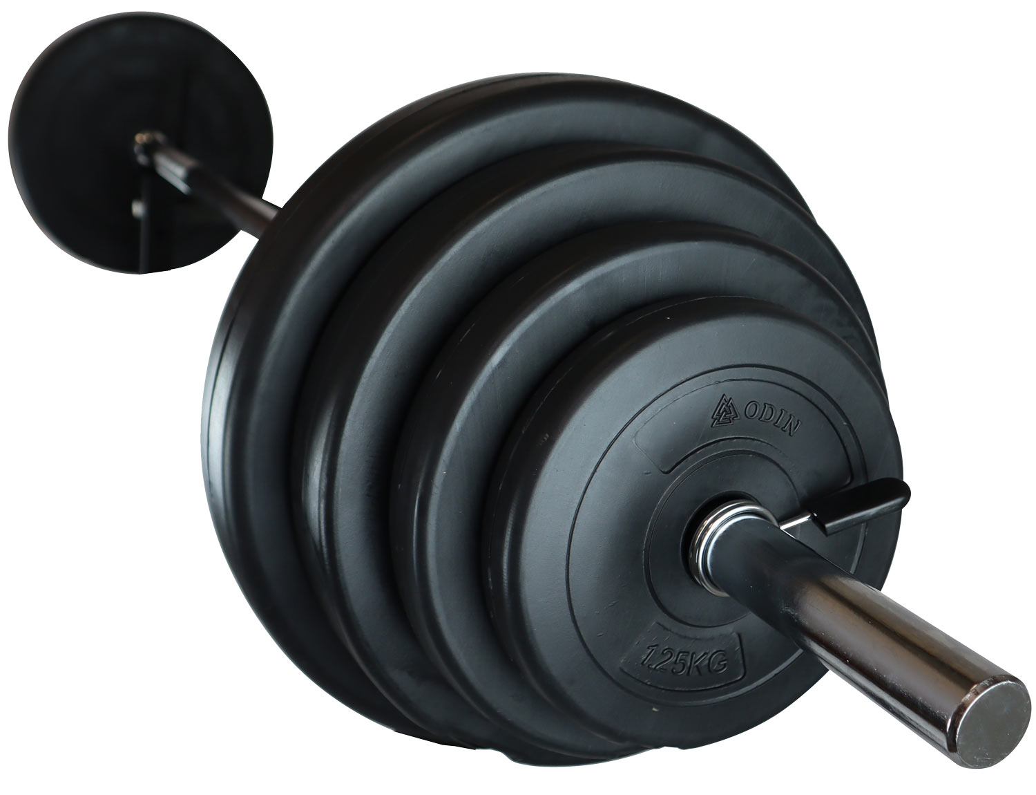 Odin Vægtstang 120 cm, 30mm inkl Vægtskiver (25,5kg)