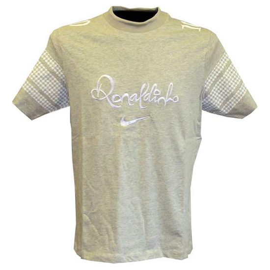 Ronaldinho R10 sommer top - grå-hvid-S