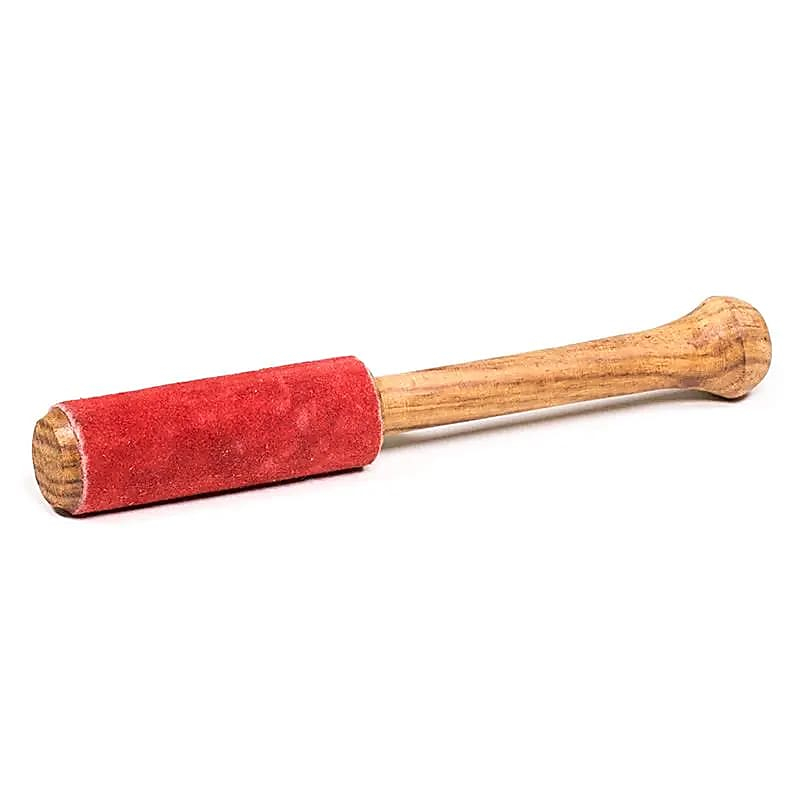 Rubbing stick til syngeskål i ruskind v15 (Rød)