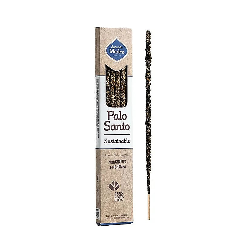 Sagrada Madre Palo Santo-røgelse med champa - 8 stk.