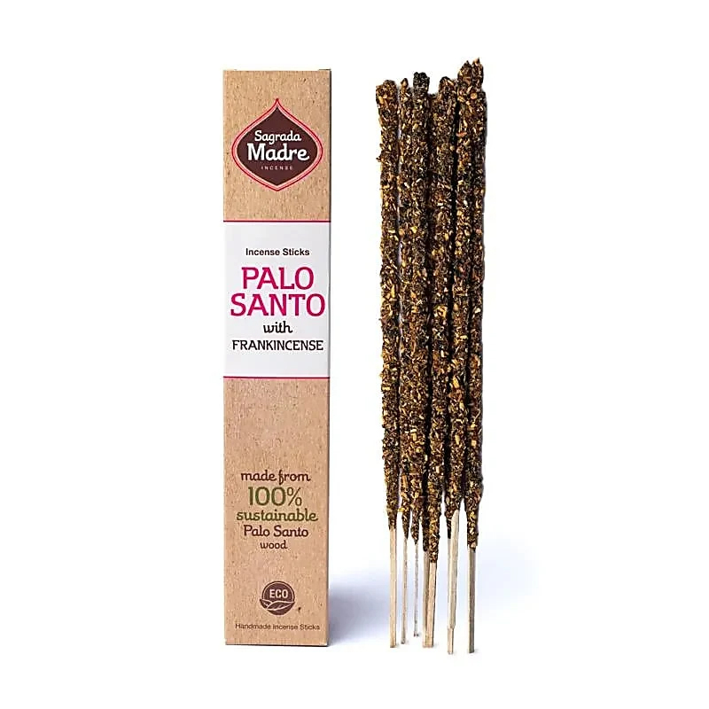 Sagrada Madre Palo Santo-røgelse med frankincense - 8 stk.