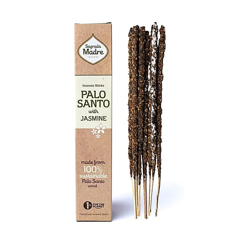Sagrada Madre Palo Santo-røgelse med jasmin - 8 stk.
