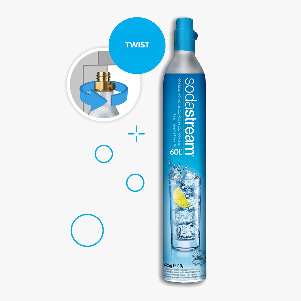 Sodastream CO2 (Kulsyre) flaske + indhold
