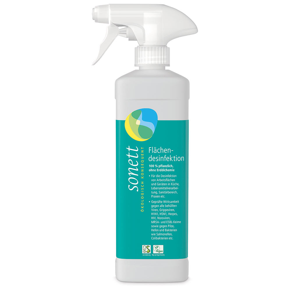 Sonett Desinfektionsmiddel 500 ml – Effektiv mod bakterier