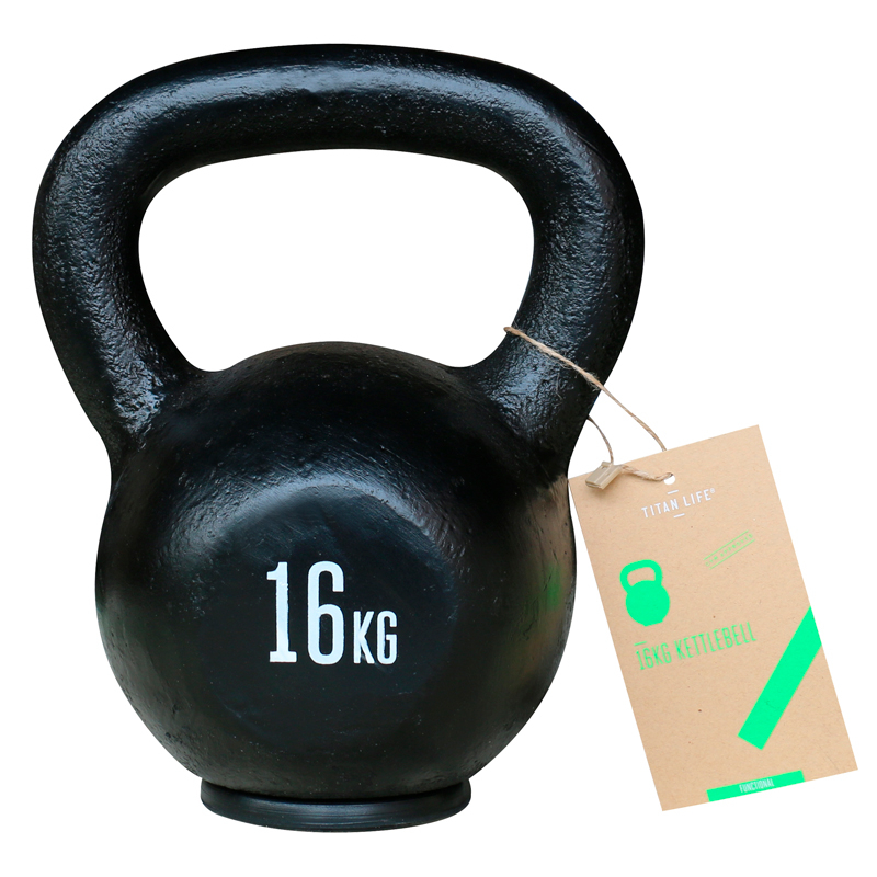 Titan LIFE Kettlebell 16 kg – Træningsudstyr på udsalg!